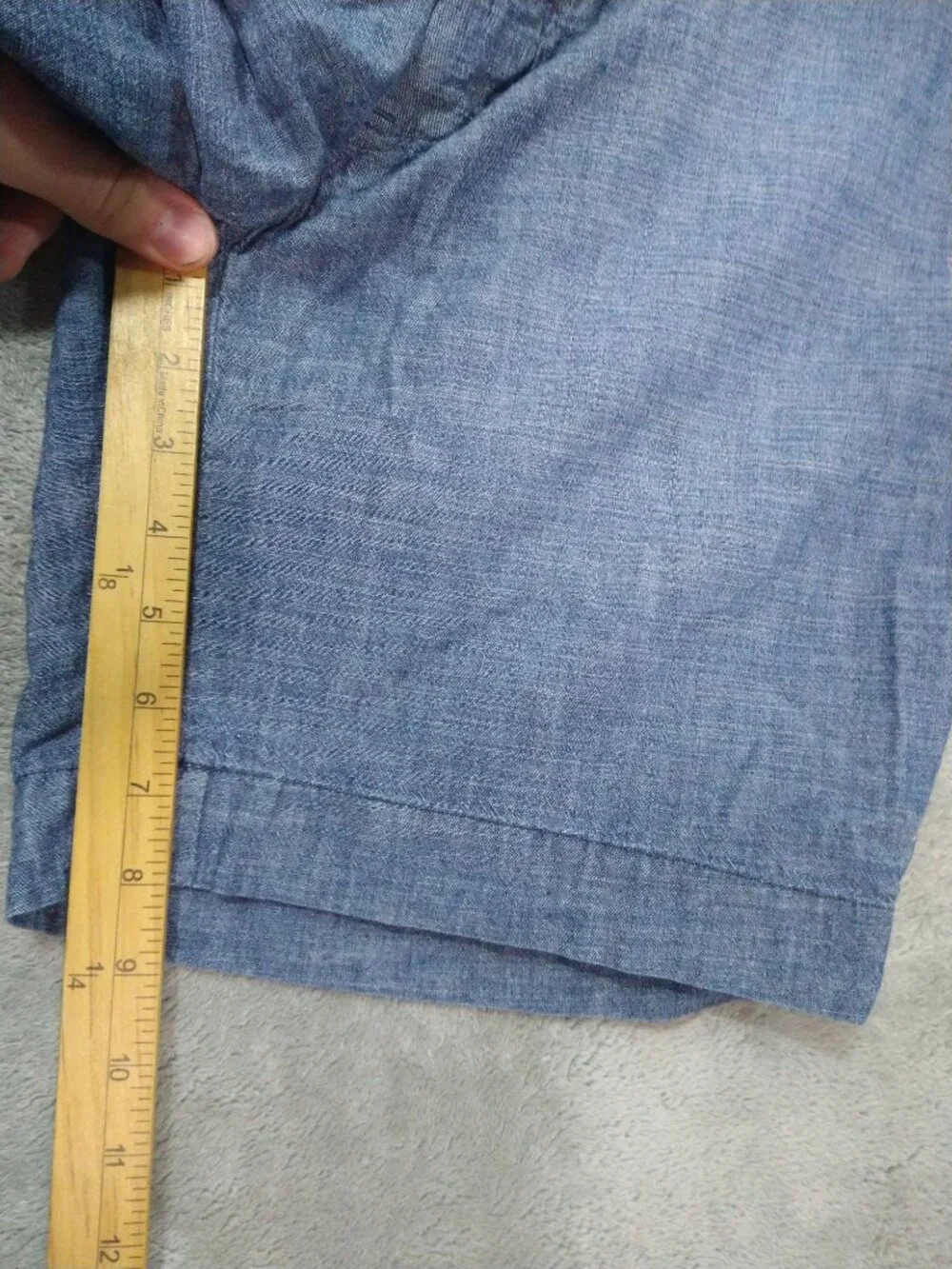 Polo Ralph Lauren Shorts Mens 36 Blue Chino Straight Fit Button Fly Flat Front